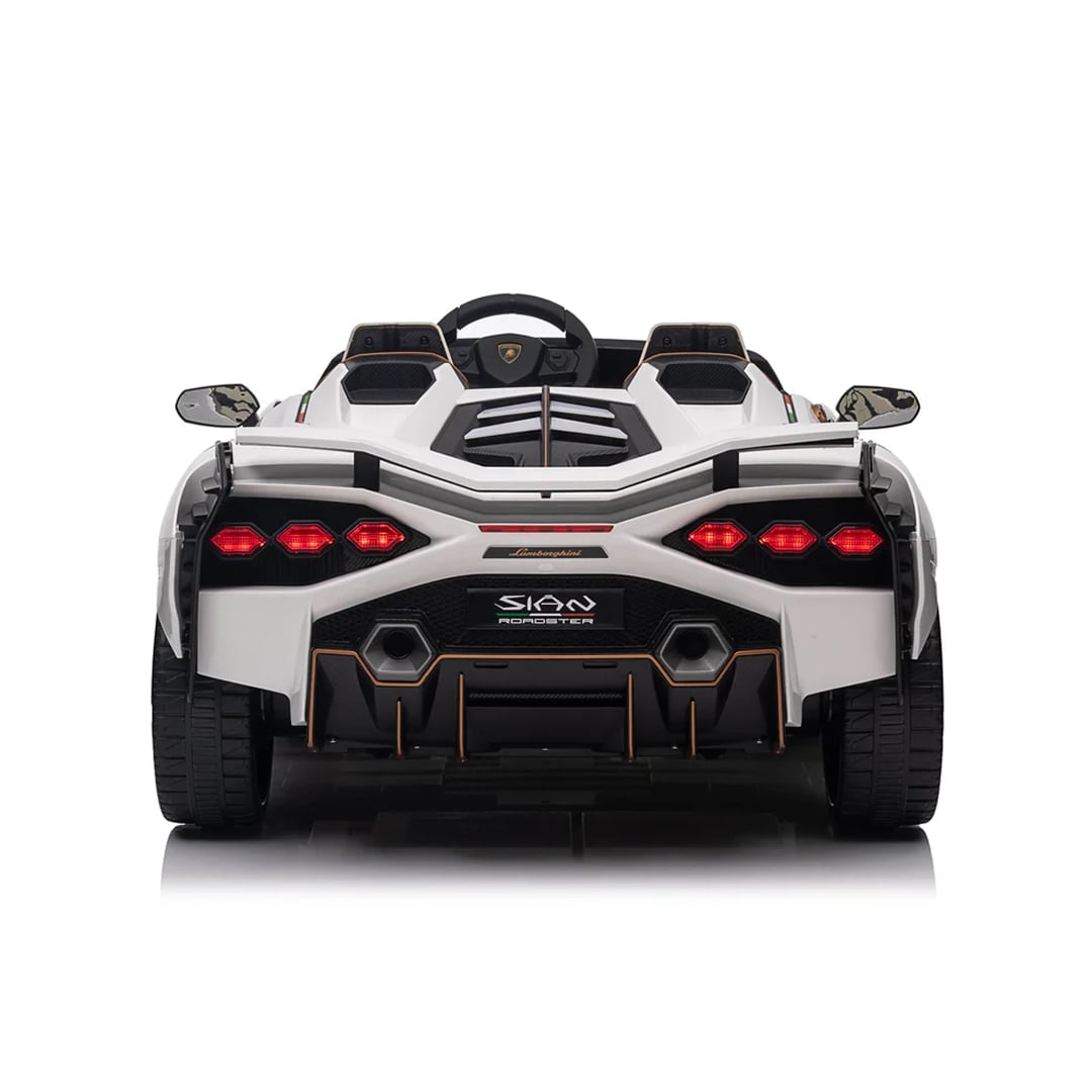 Lamborghini Sian 24V per Bambini β Supercar Elettrica 2 Posti con TV MP4, Sedili in Pelle