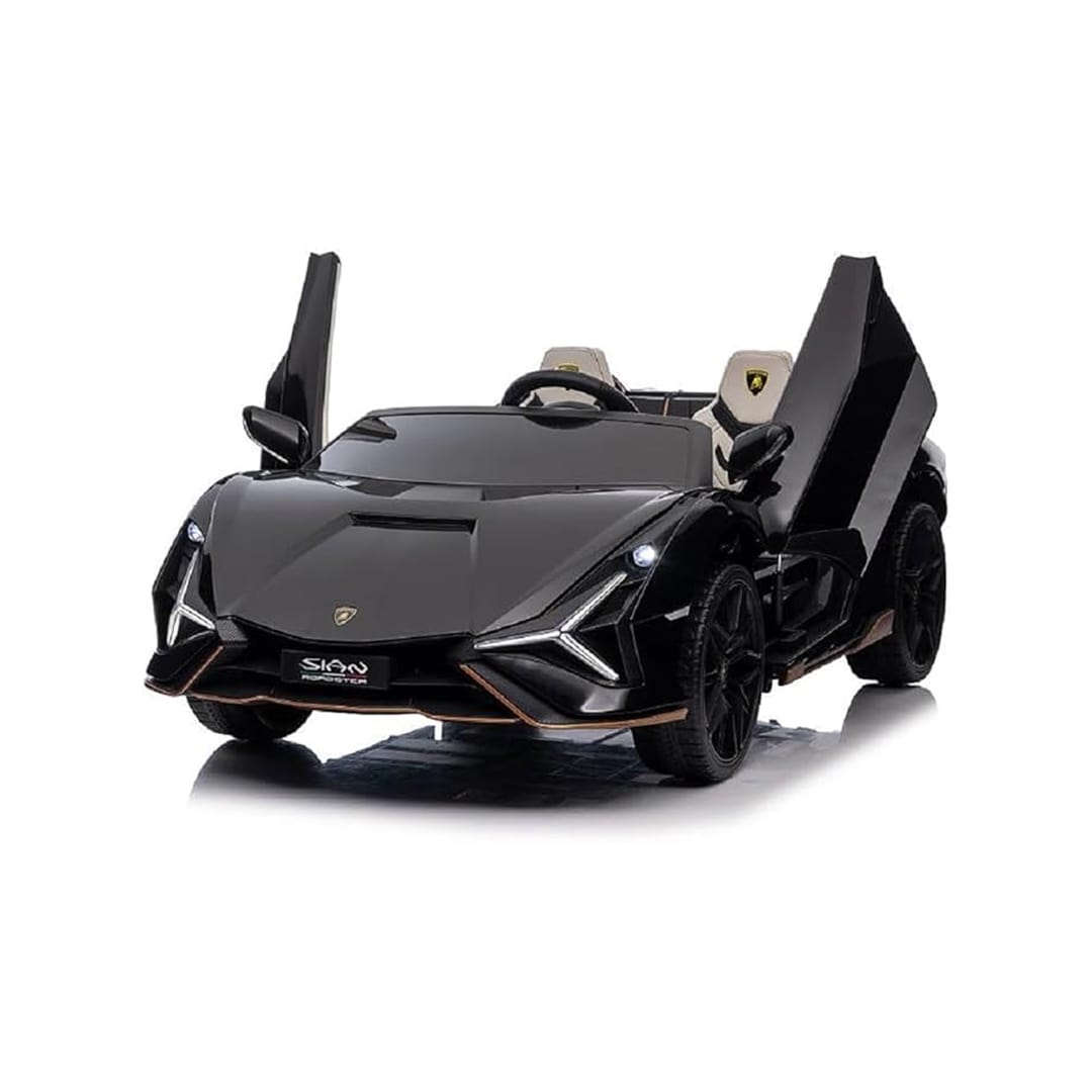 Lamborghini Sian 24V per Bambini β Supercar Elettrica 2 Posti con TV MP4, Sedili in Pelle