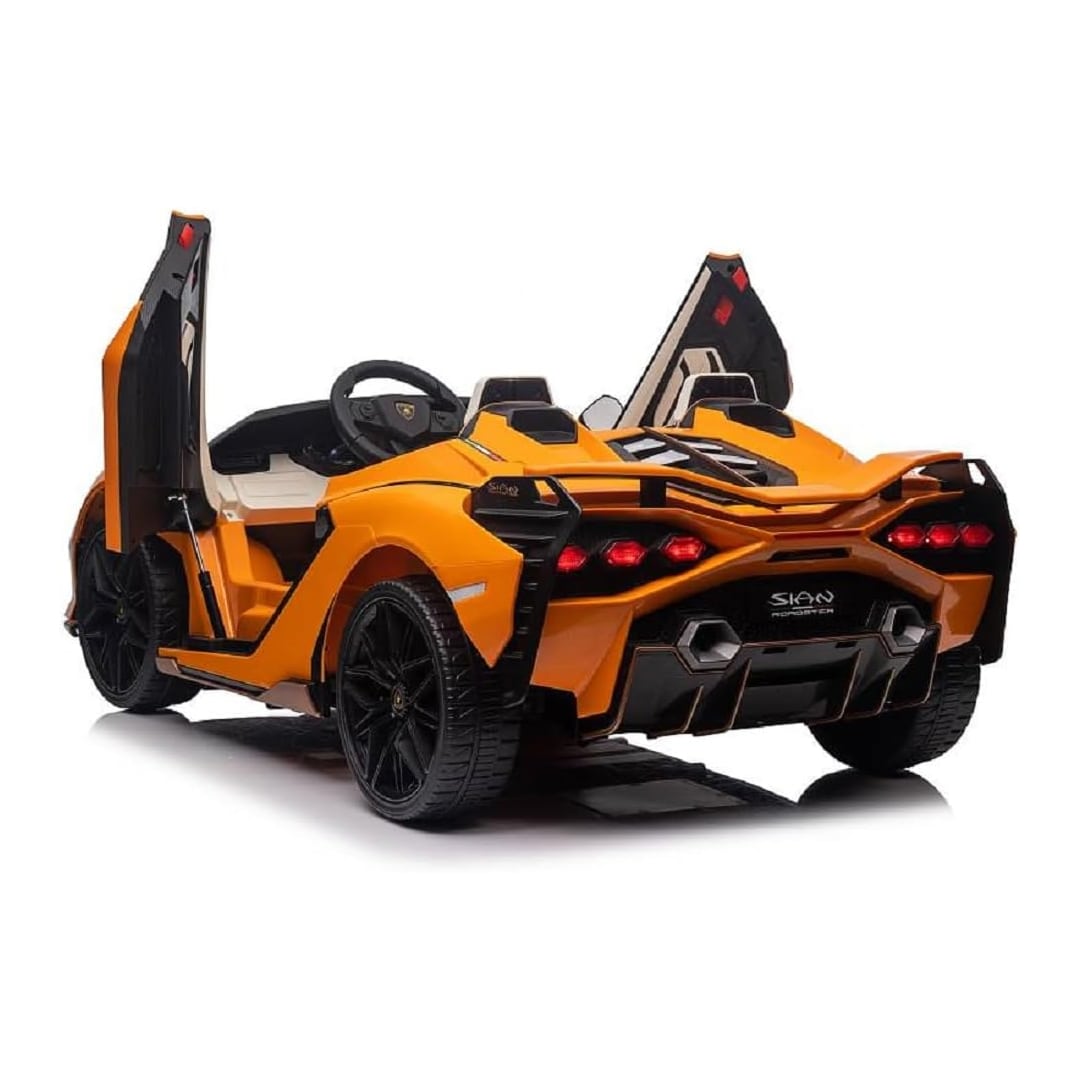 Lamborghini Sian 24V per Bambini β Supercar Elettrica 2 Posti con TV MP4, Sedili in Pelle