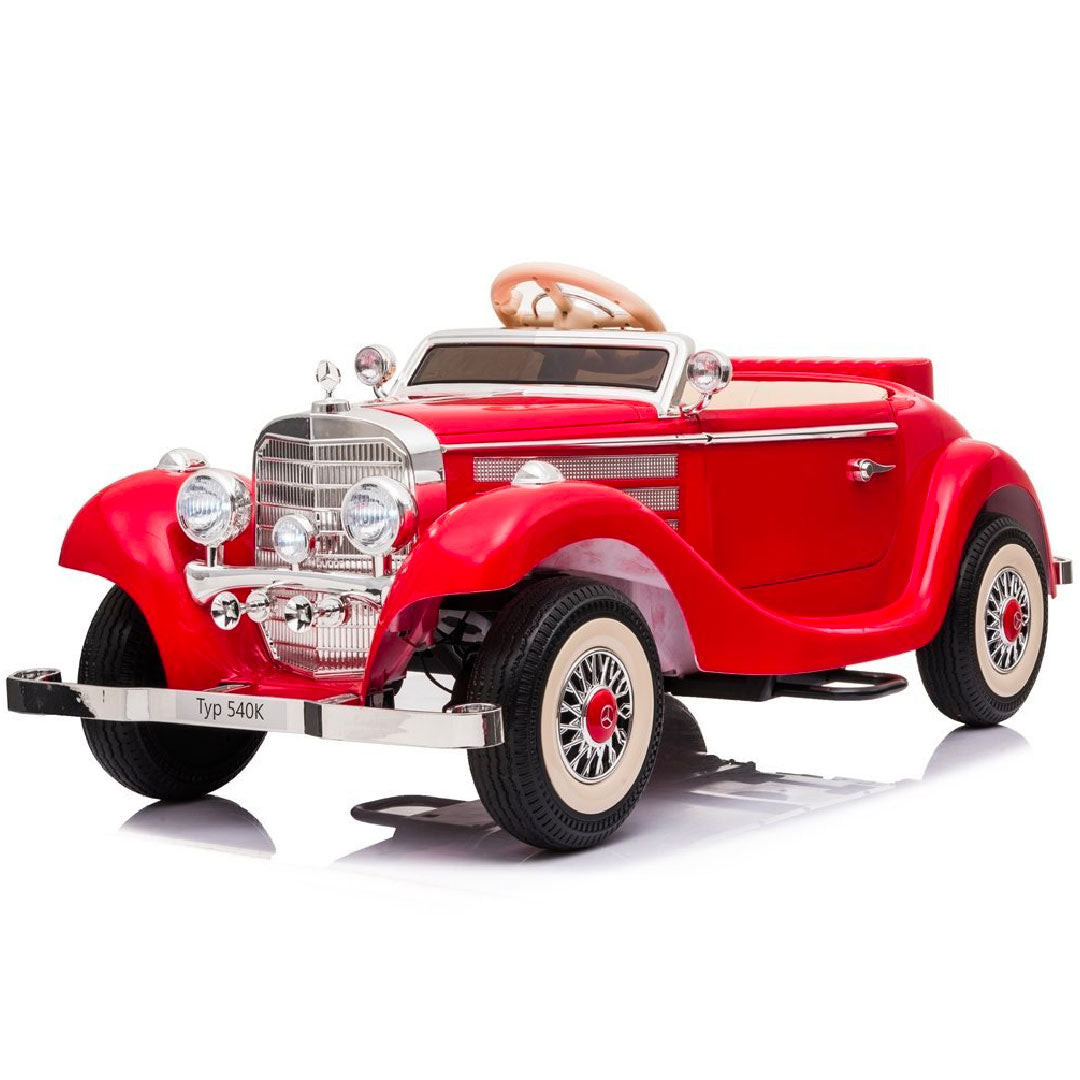 Mercedes Benz Epoca 540K Macchina Elettrica per Bambini 12v FULL OPTIONAL RUOTE IN GOMMA 4X4