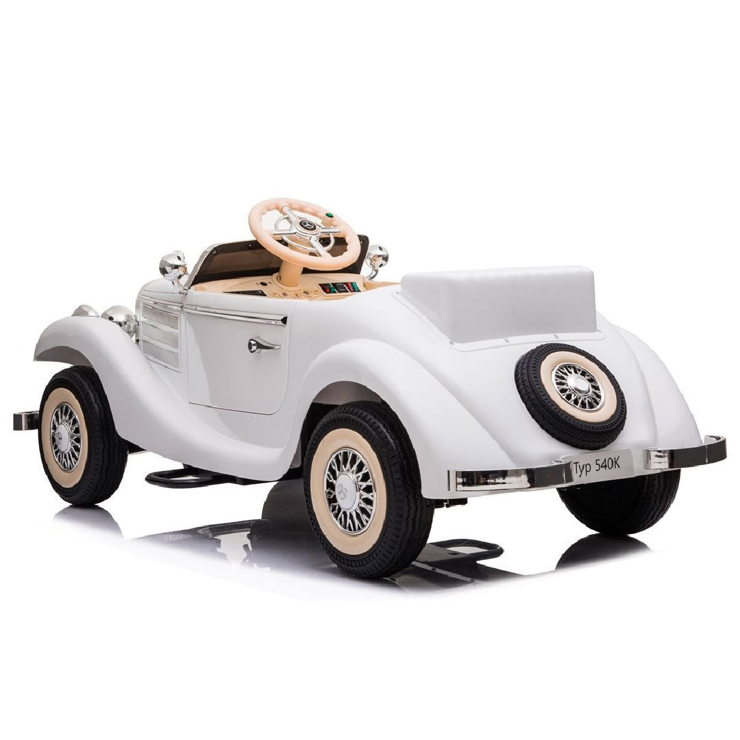 Mercedes Benz Epoca 540K Macchina Elettrica per Bambini 12v FULL OPTIONAL RUOTE IN GOMMA 4X4