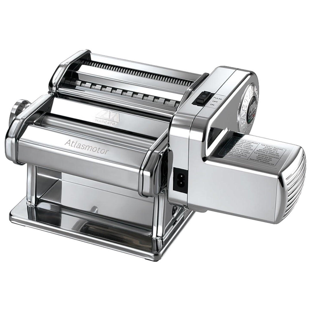 Marcato Atlas 150 Electric Pasta Machine + Atlasmotor Motor, Steel
