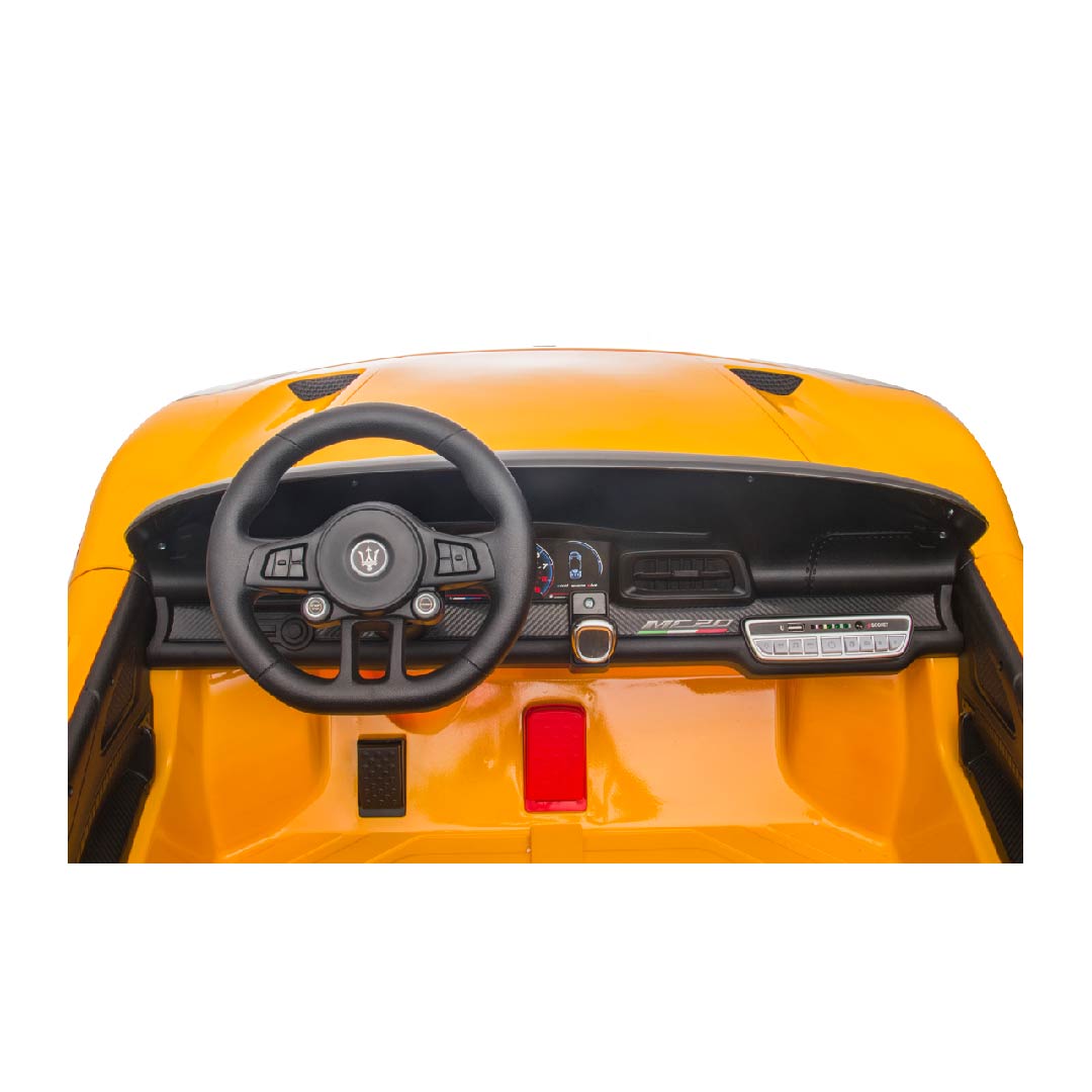 Maserati MC20 Macchina Elettrica per Bambini 12v 2 Posti Extralarge con TV Touch Screen