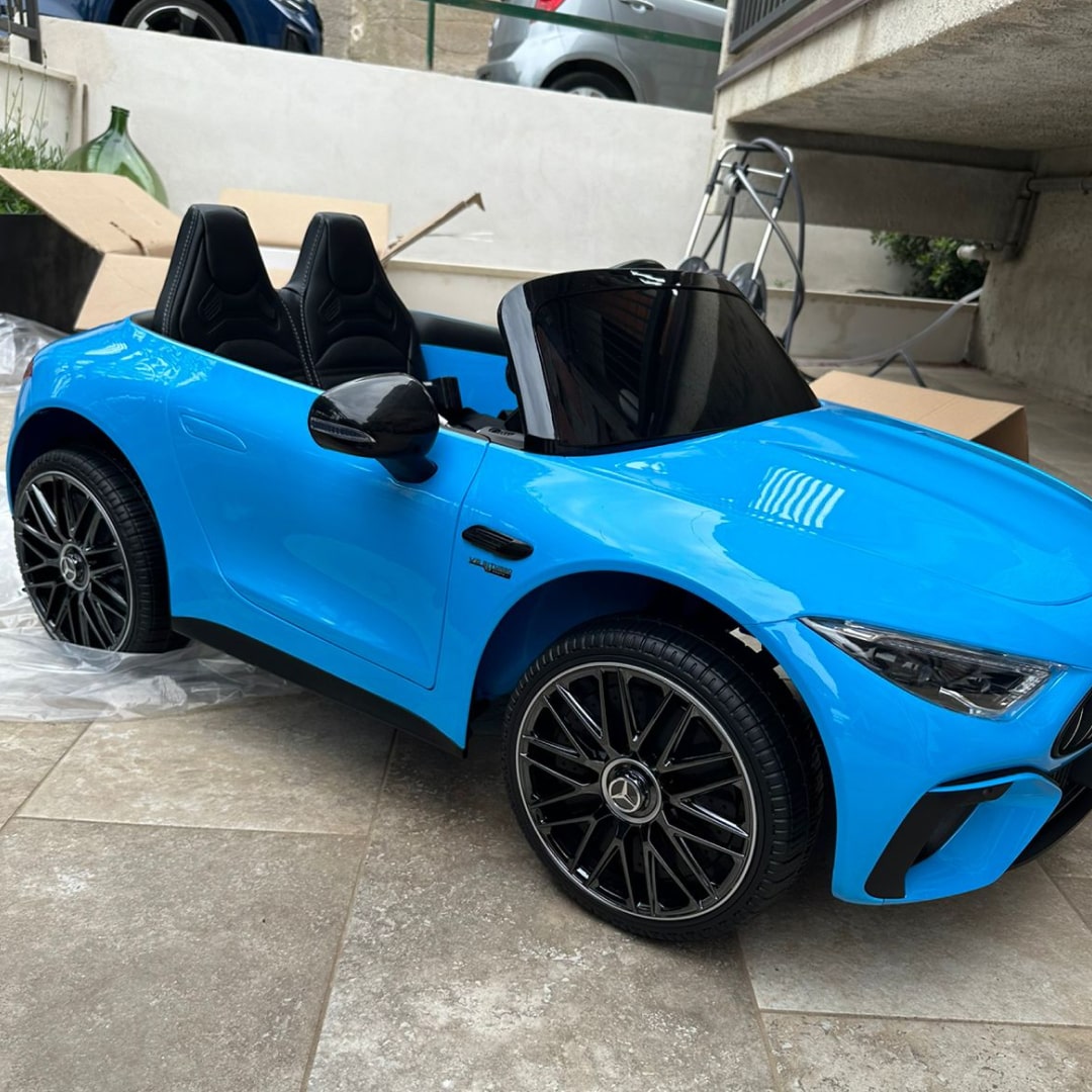 NOVITÀ Mercedes AMG SL63 Extralarge Macchina Elettrica per Bambini 24v Full Optional Potente 2 Motori da 200 Watt Ruote in Gomma