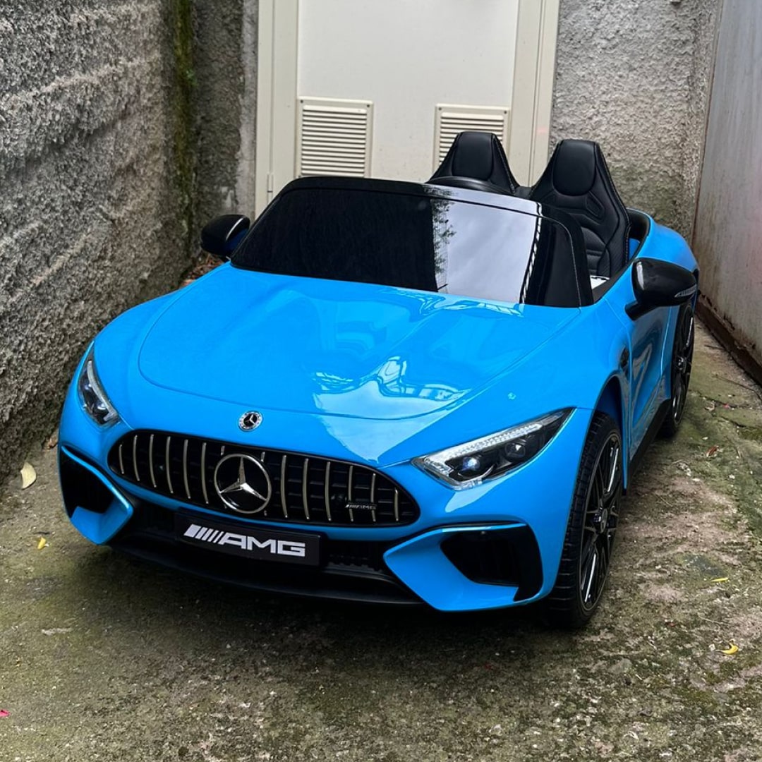 NOVITÀ Mercedes AMG SL63 Extralarge Macchina Elettrica per Bambini 24v Full Optional Potente 2 Motori da 200 Watt Ruote in Gomma