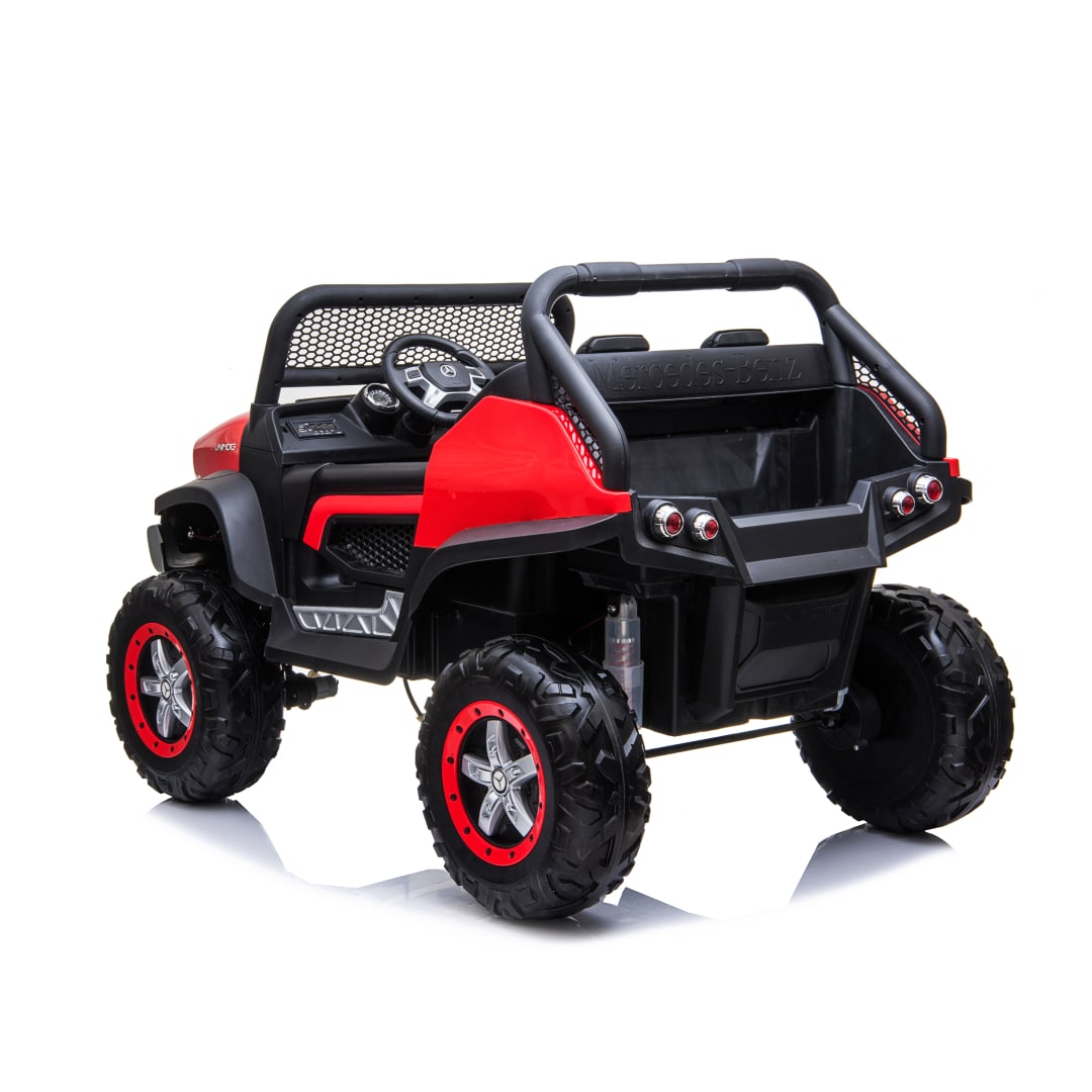Mercedes Benz Unimog Electric Ride-On Car for Kids + Touch Screen TV
