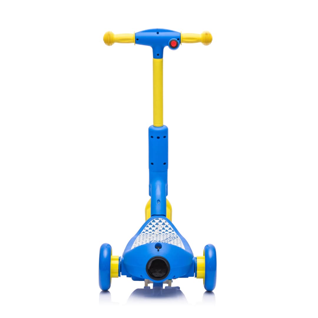 Monopattino Deluxe Elettrico per Bambini + Casco e Ginocchiere Luci a led