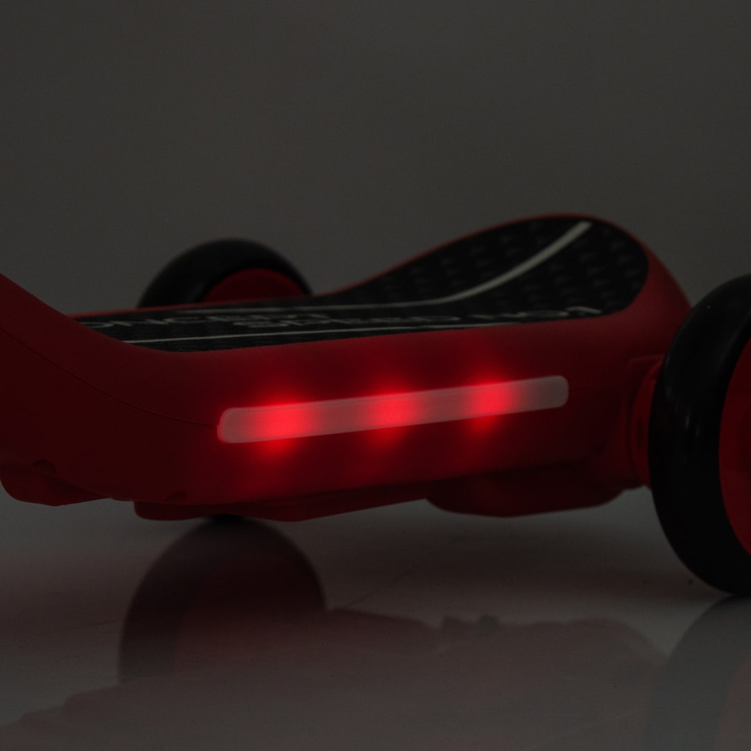 Monopattino Deluxe Elettrico per Bambini + Casco e Ginocchiere Luci a led