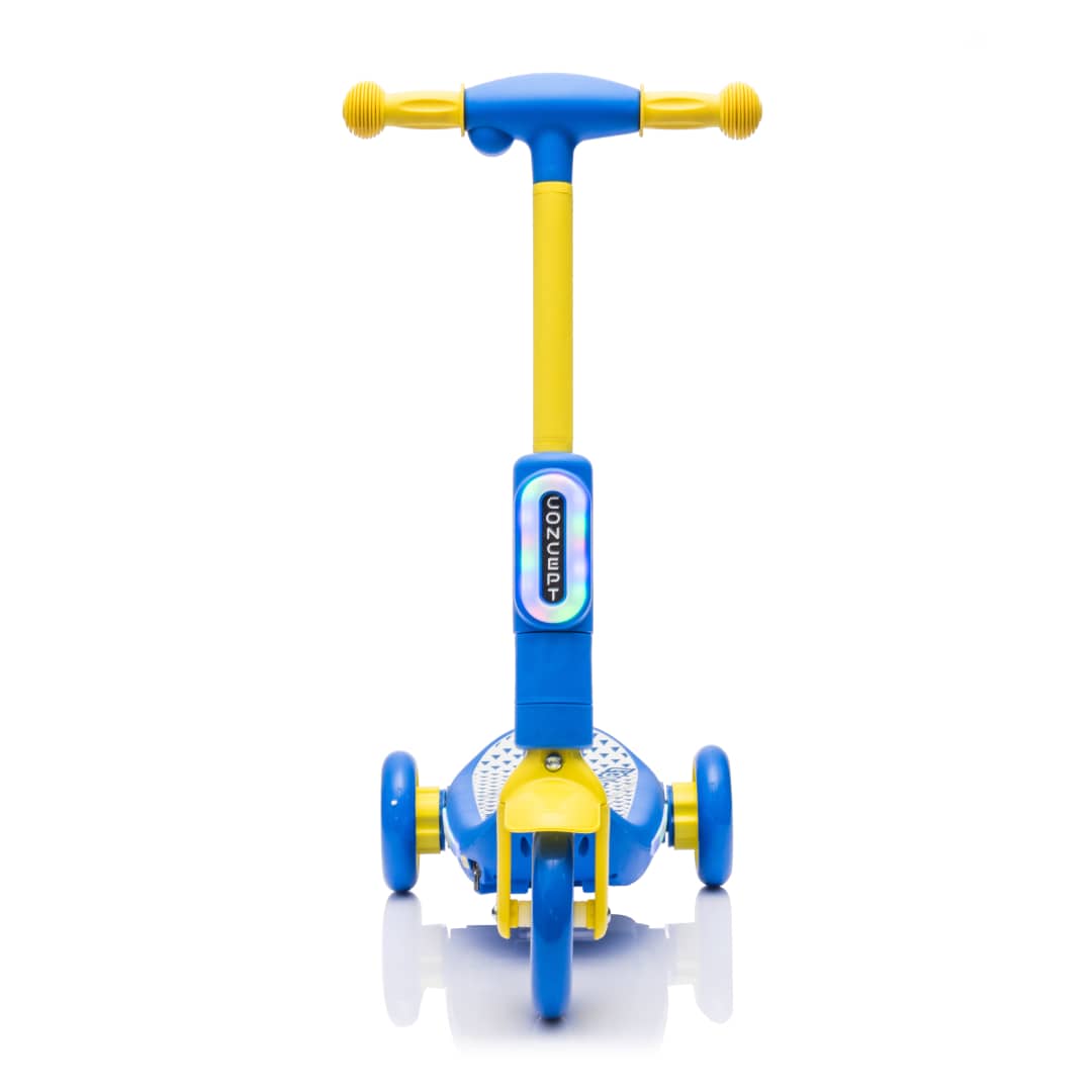 Monopattino Deluxe Elettrico per Bambini + Casco e Ginocchiere Luci a led