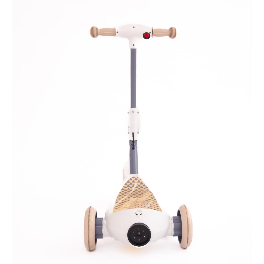 Monopattino Deluxe Elettrico per Bambini + Casco e Ginocchiere Luci a led