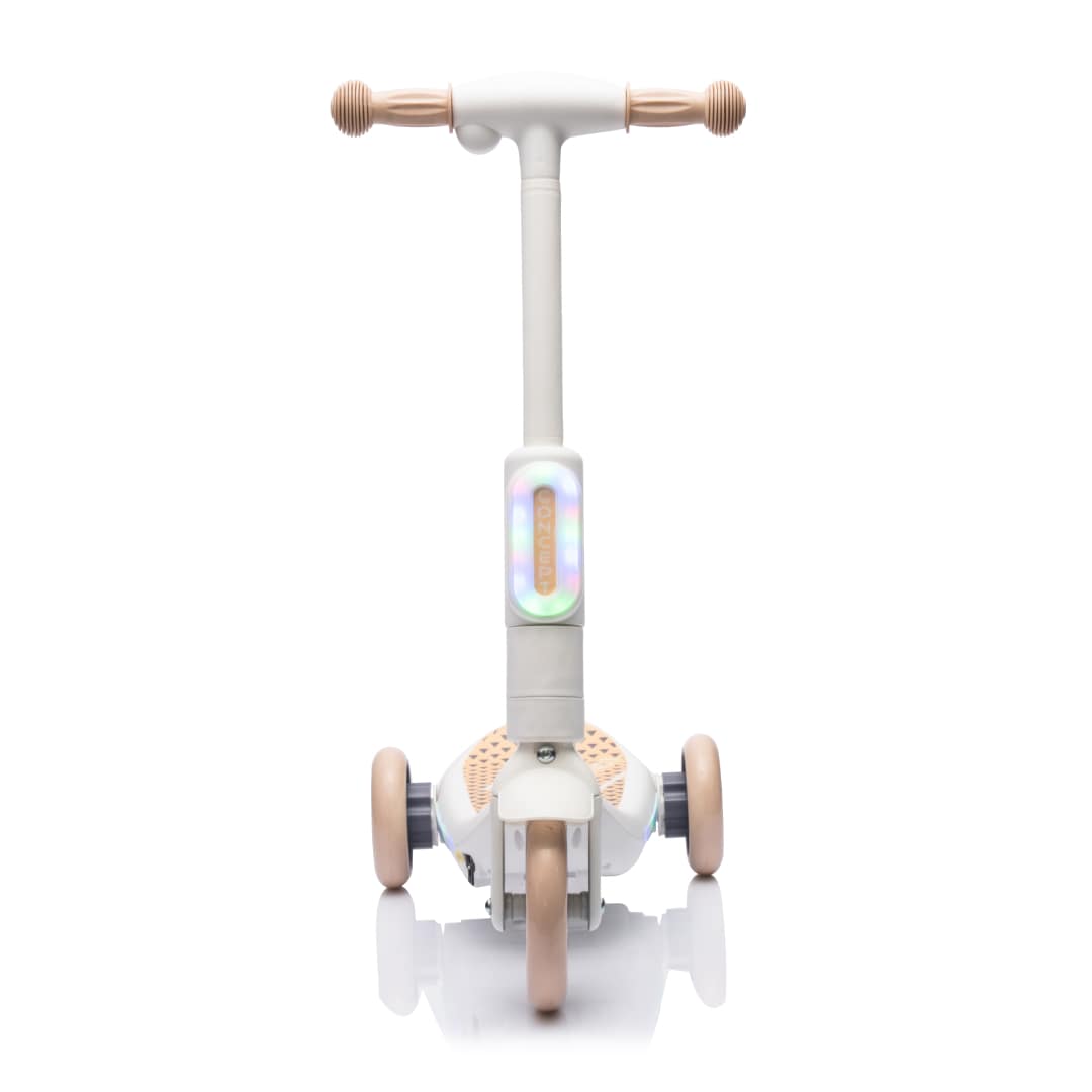 Monopattino Deluxe Elettrico per Bambini + Casco e Ginocchiere Luci a led