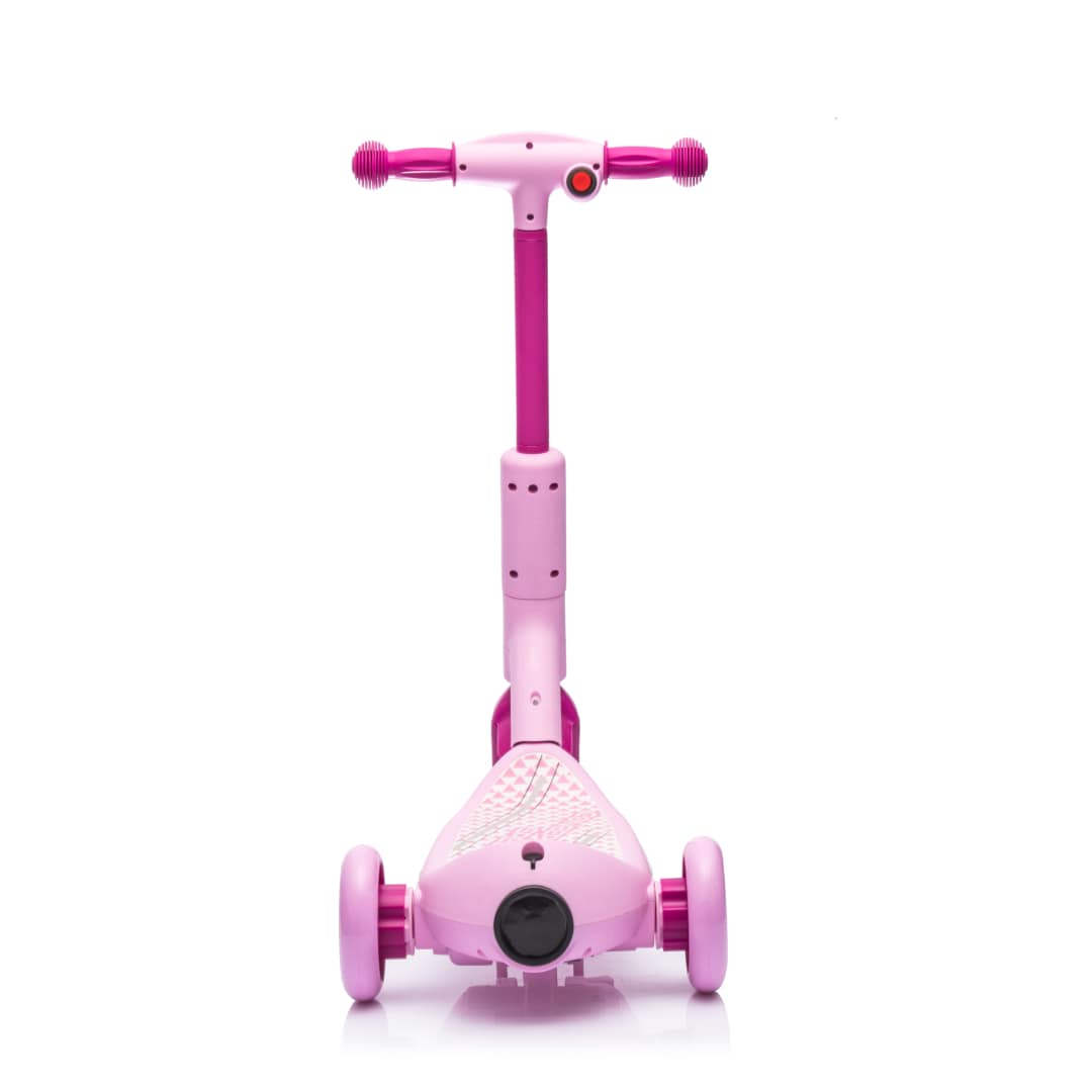 Monopattino Deluxe Elettrico per Bambini + Casco e Ginocchiere Luci a led