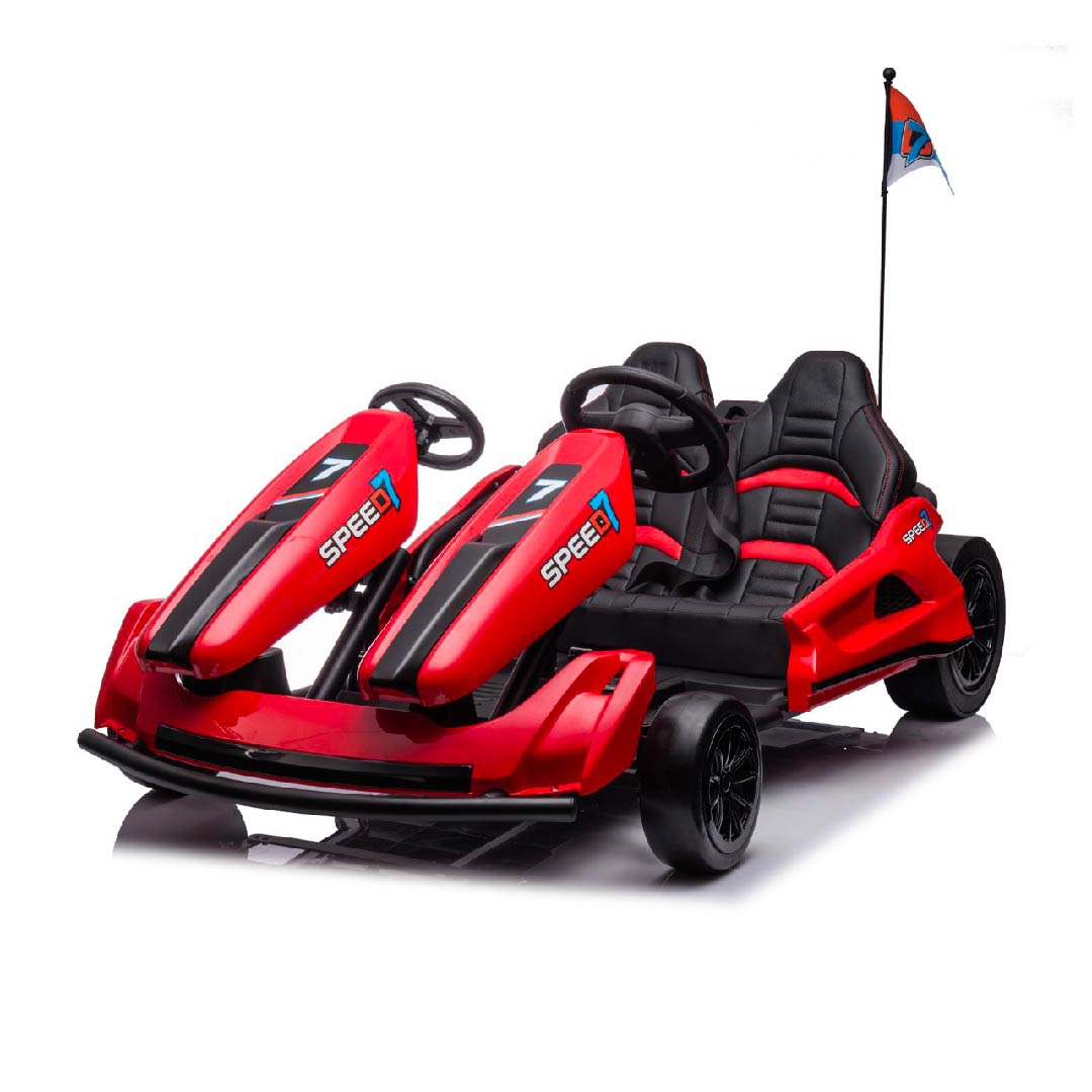Novità Go-Kart Elettrico per Bambini 2 Posti 24v CON TECNOLOGIA DRIFT FULL OPTIONAL
