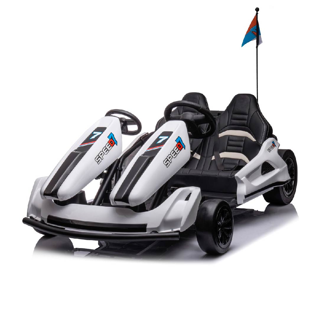 Novità Go-Kart Elettrico per Bambini 2 Posti 24v CON TECNOLOGIA DRIFT FULL OPTIONAL