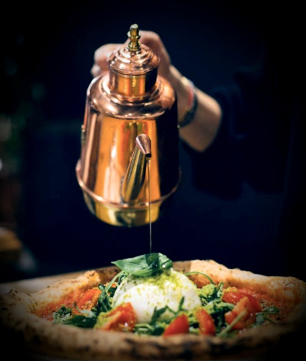 Oliera Rame e OttoneTradizionale Napoletana Ideale per Pizzerie Varie Misure