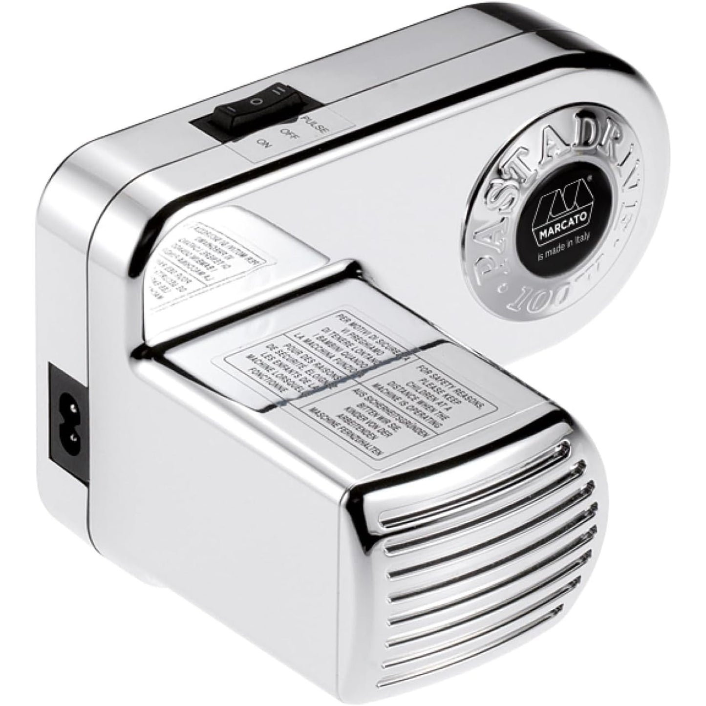 Marcato Pastadrive 220V – Motore per Macchine per Pasta Atlas e Ampia, 100W, Attacco a Baionetta, Made in Italy