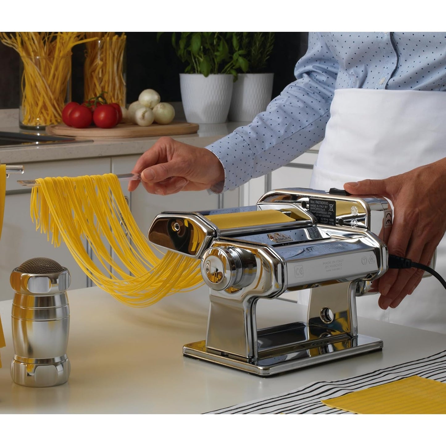 Marcato Pastadrive 220V – Motore per Macchine per Pasta Atlas e Ampia, 100W, Attacco a Baionetta, Made in Italy