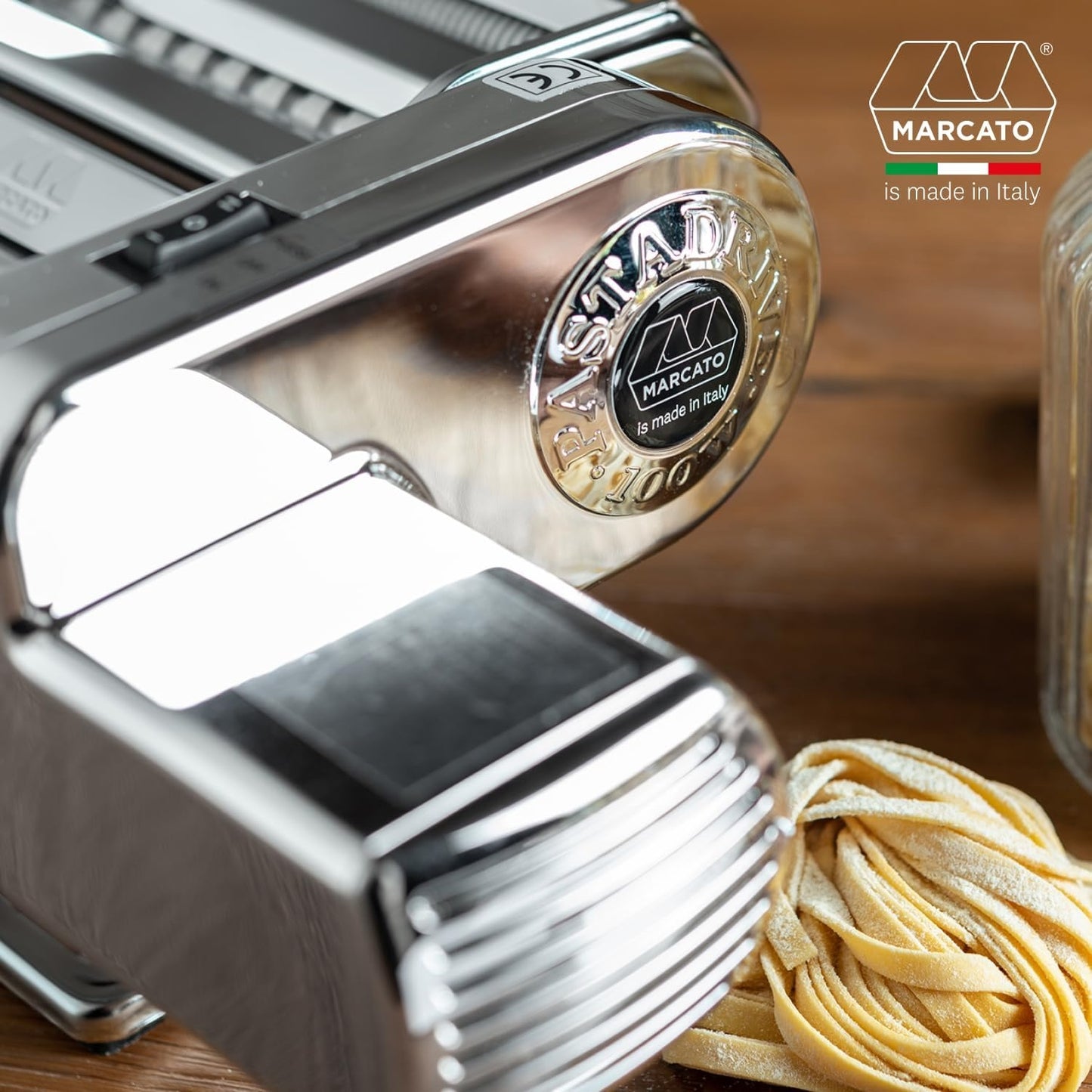 Marcato Pastadrive 220V – Motore per Macchine per Pasta Atlas e Ampia, 100W, Attacco a Baionetta, Made in Italy