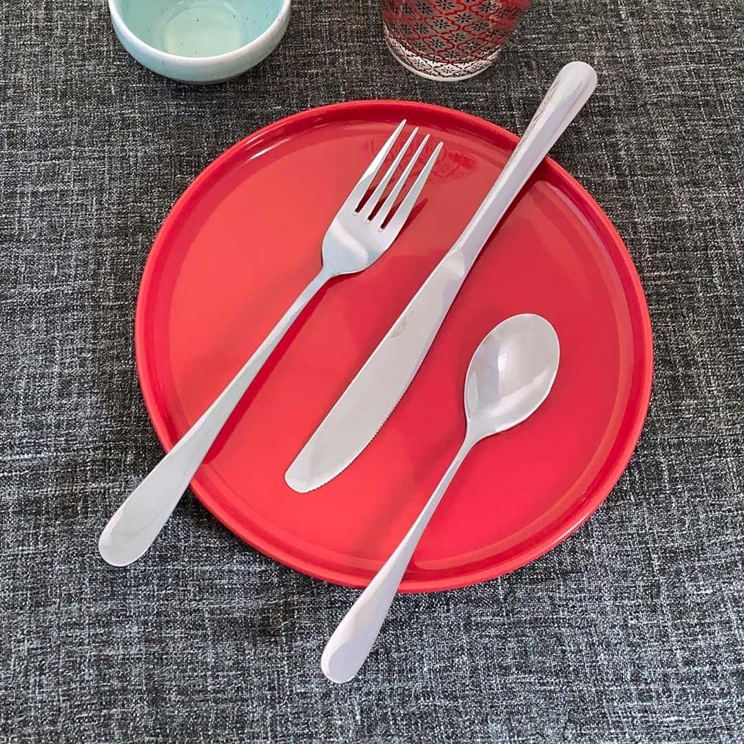 Prima Collection Set da 24 Posate Colore Argento, Acciaio Inox con Scatola Regalo (6 persone)