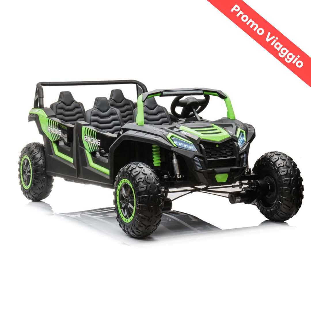 Fuoristrada Predator 4 Posti Macchina Elettrica per Bambini 48v, 4 Motori da 150W, Extralarge