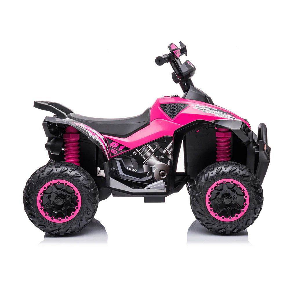 Quad Medio Australian 12V per Bambini – Con Sedile in Pelle, Luci LED e Doppio Motore