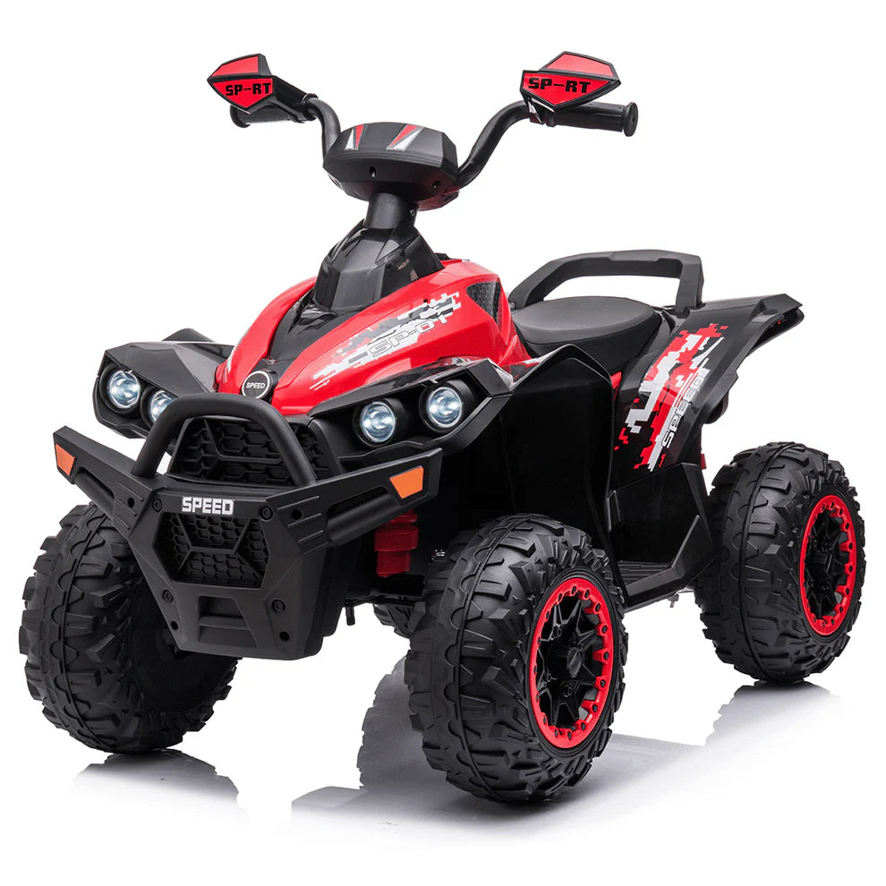 Quad Medio Australian 12V per Bambini – Con Sedile in Pelle, Luci LED e Doppio Motore
