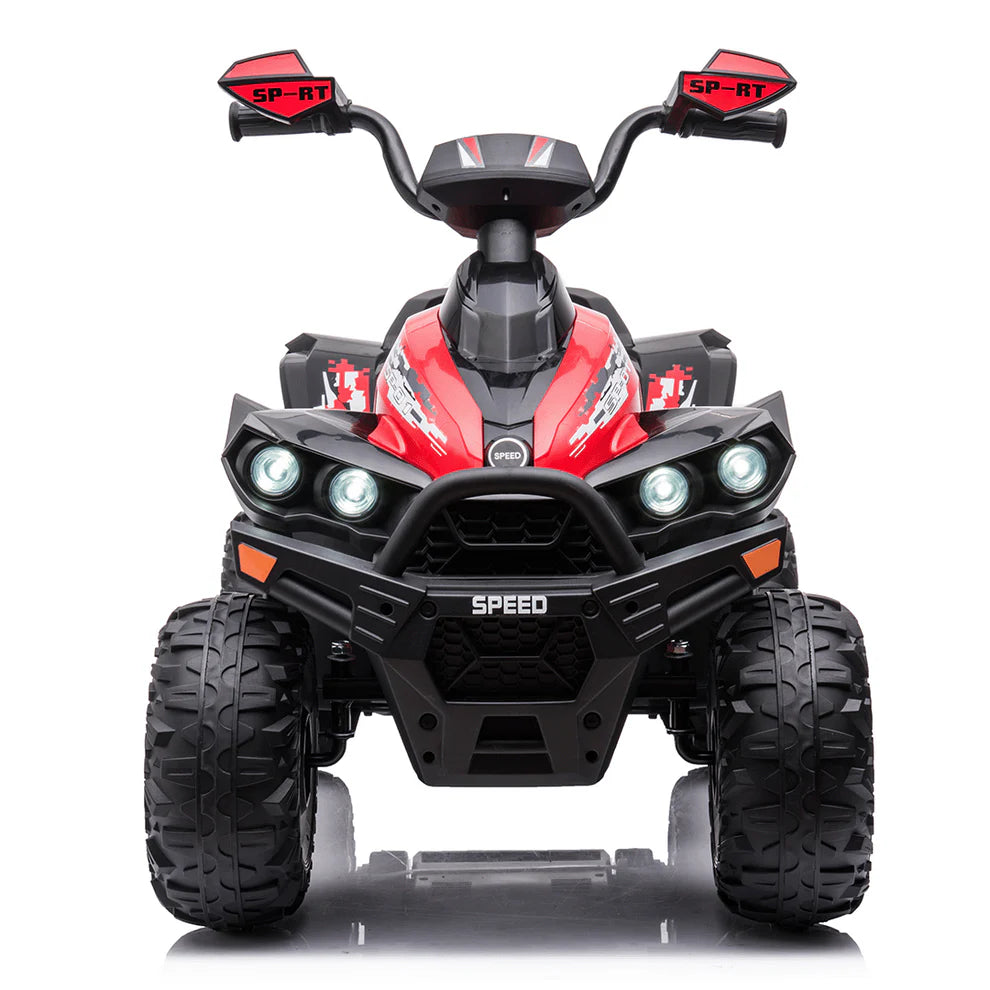 Quad Medio Australian 12V per Bambini – Con Sedile in Pelle, Luci LED e Doppio Motore