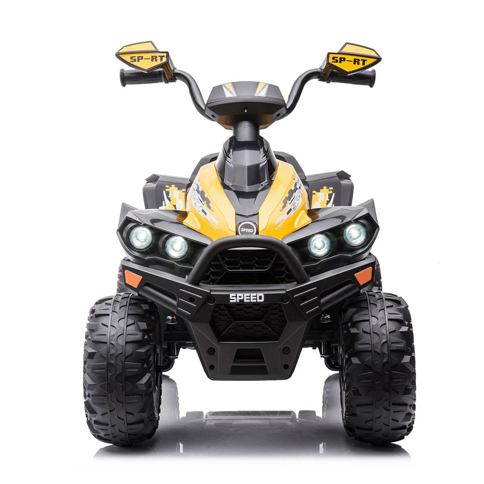 Quad Medio Australian 12V per Bambini – Con Sedile in Pelle, Luci LED e Doppio Motore