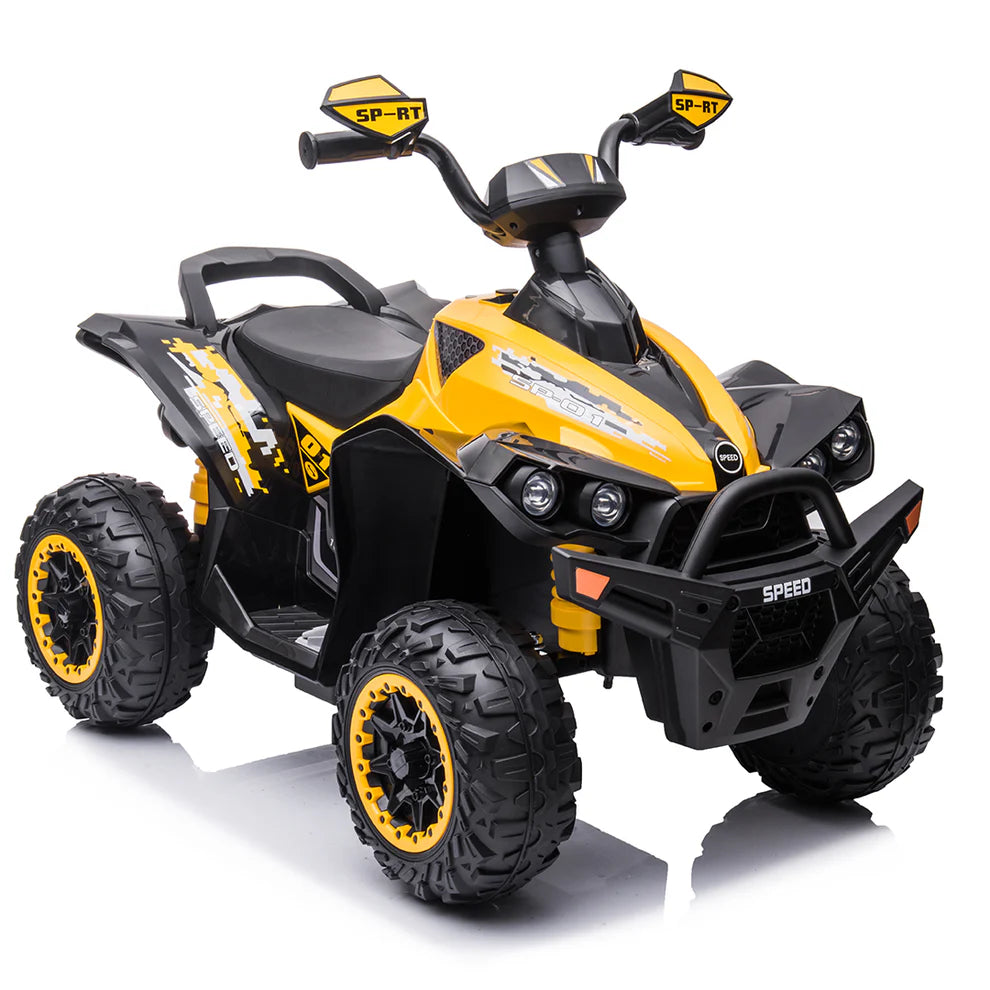 Quad Medio Australian 12V per Bambini – Con Sedile in Pelle, Luci LED e Doppio Motore