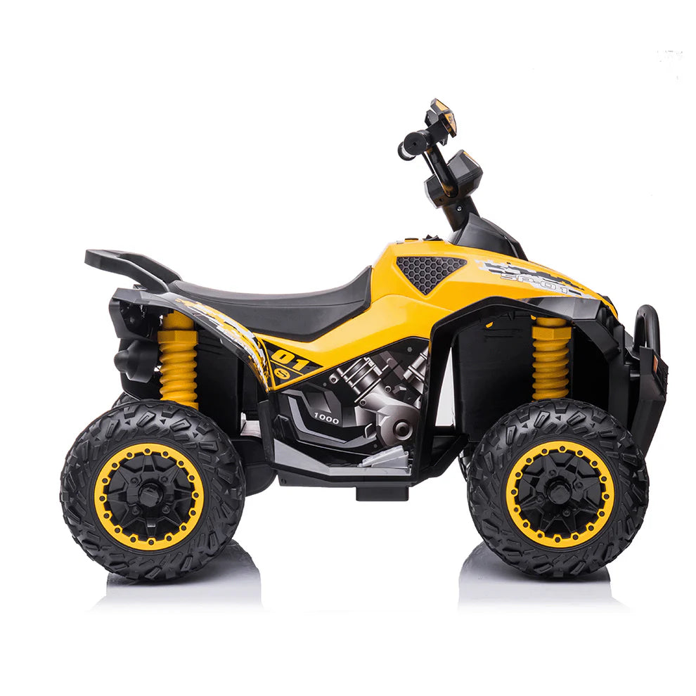 Quad Medio Australian 12V per Bambini – Con Sedile in Pelle, Luci LED e Doppio Motore