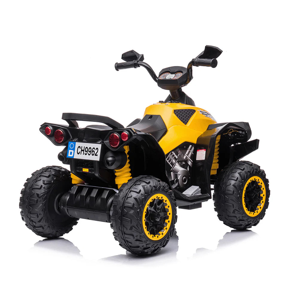 Quad Medio Australian 12V per Bambini – Con Sedile in Pelle, Luci LED e Doppio Motore