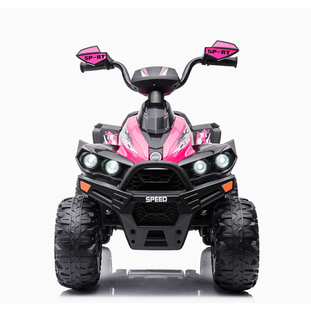 Quad Medio Australian 12V per Bambini – Con Sedile in Pelle, Luci LED e Doppio Motore