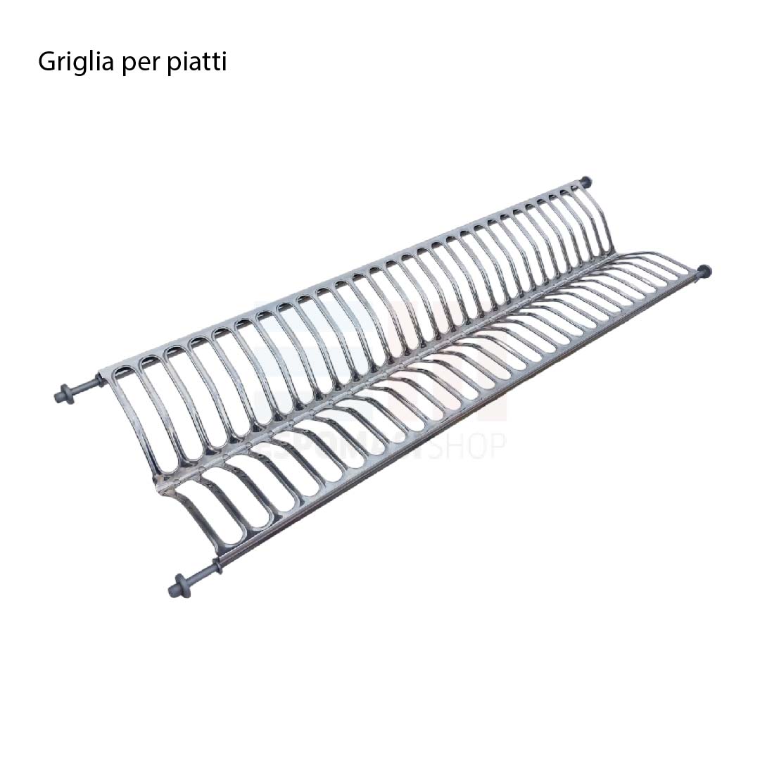 Scolapiatti Acciaio Inox ad Incasso con Raccogli Gocce Varie Misure 56 66 76 86 cm