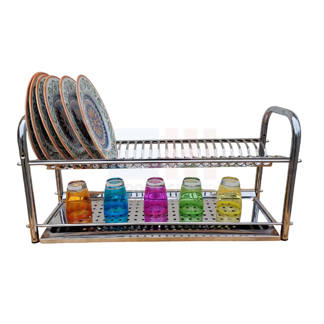Escurreplatos de pie o de pared en acero inoxidable AISI 430, varias dimensiones 40 50 60 70 80 cm