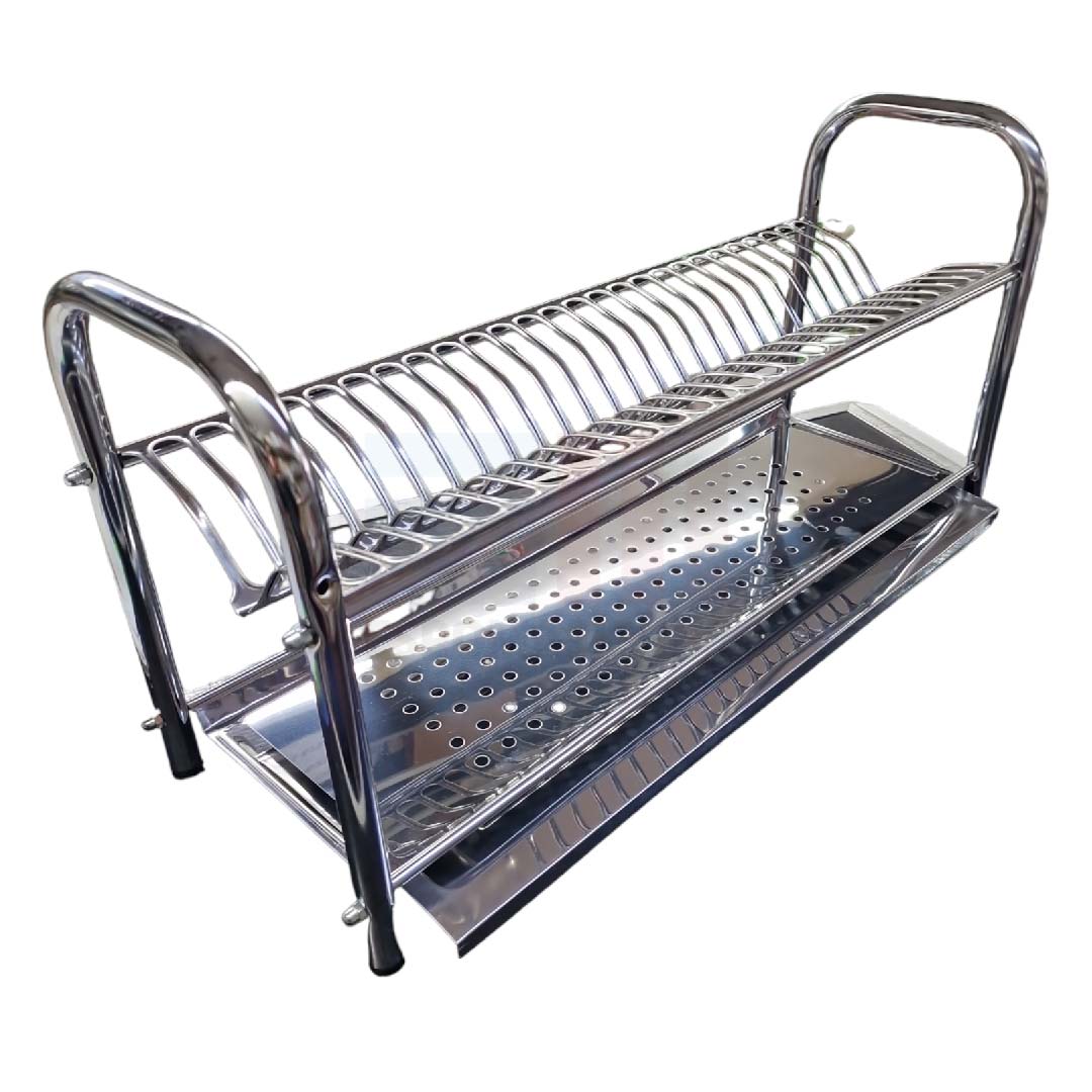 Escurreplatos de pie o de pared en acero inoxidable AISI 430, varias dimensiones 40 50 60 70 80 cm