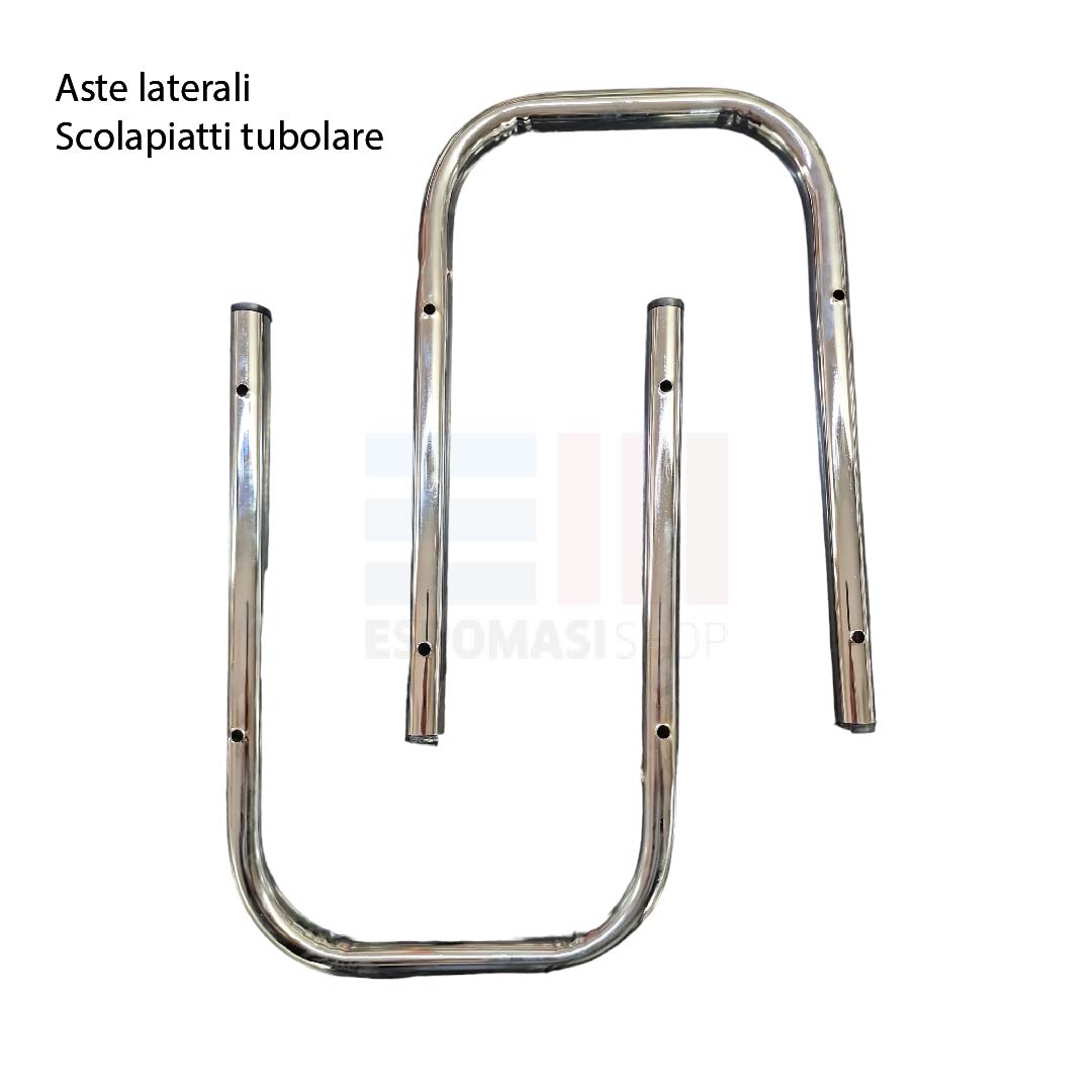 Escurreplatos de pie o de pared en acero inoxidable AISI 430, varias dimensiones 40 50 60 70 80 cm