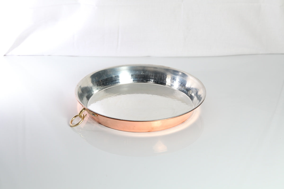 Molde para pasteles tradicional de cobre con aro profesional estañado
