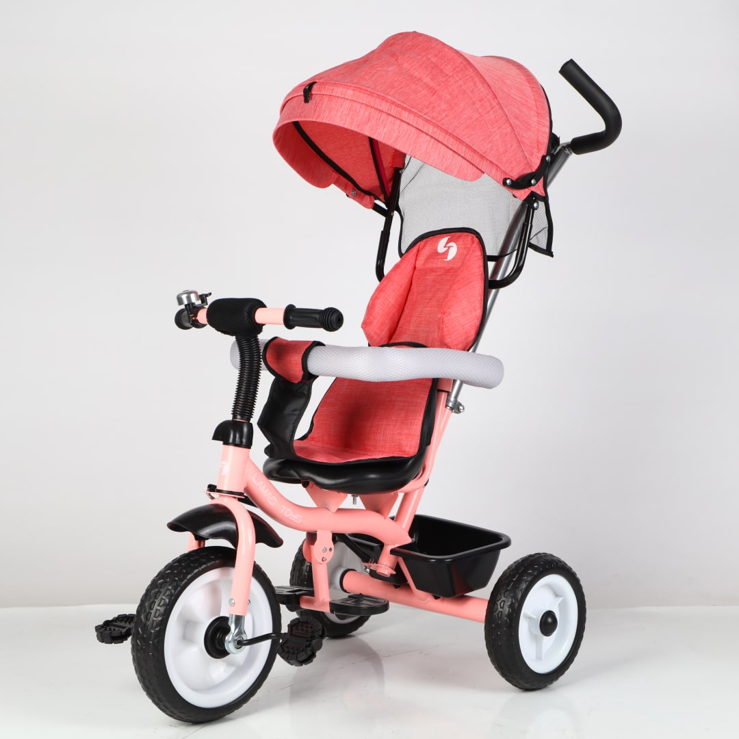 Trico Funny Triciclo per Bambini con Campanellino e Copri Sole