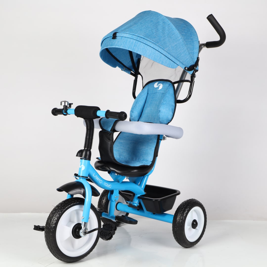 Trico Funny Triciclo per Bambini con Campanellino e Copri Sole