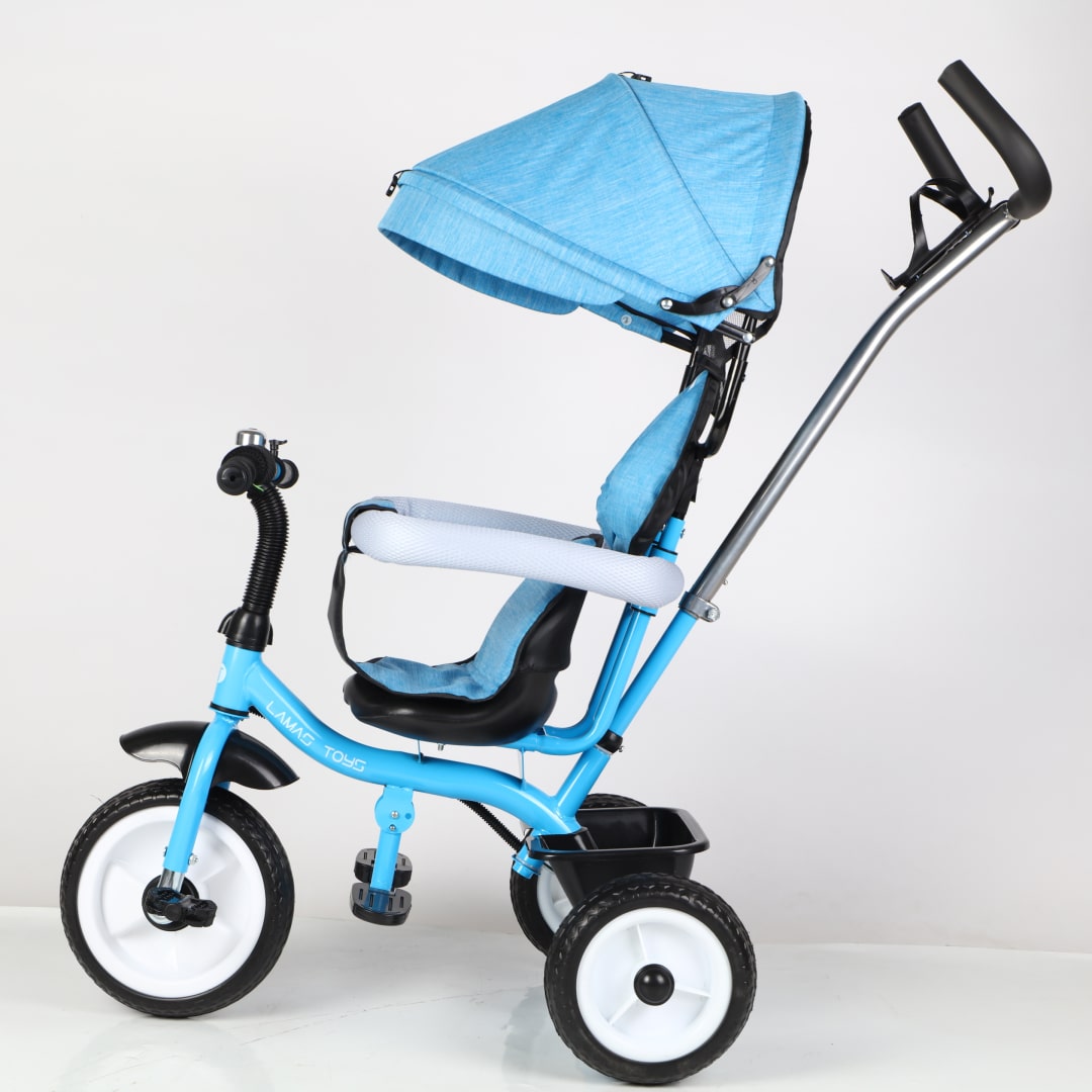 Trico Funny Triciclo per Bambini con Campanellino e Copri Sole
