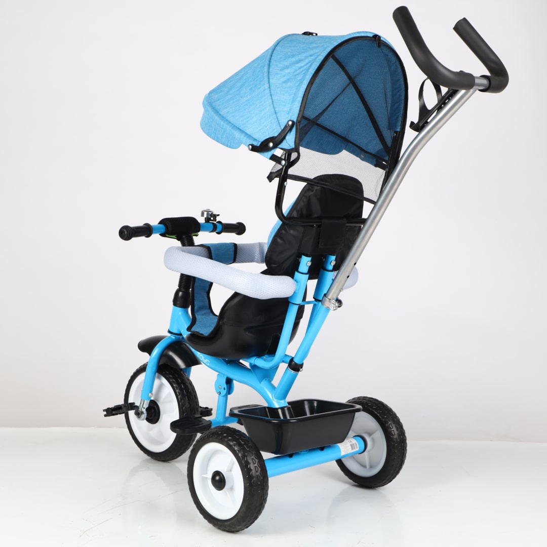 Trico Funny Triciclo per Bambini con Campanellino e Copri Sole