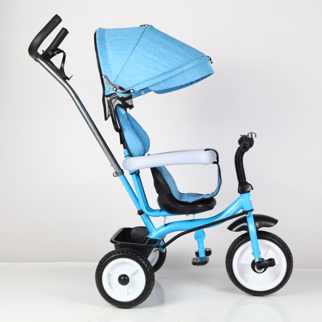 Trico Funny Triciclo per Bambini con Campanellino e Copri Sole