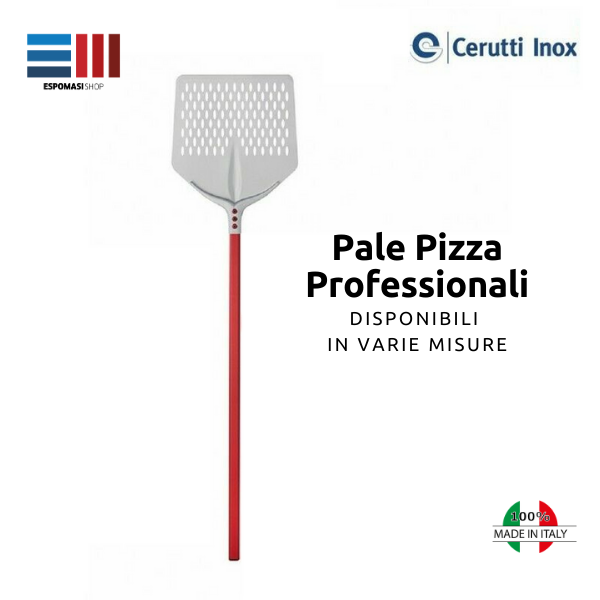 Pala Pizza Tulip Forata Quadrata Alluminio Anodizzato Professionale Cerutti Made in Italy VARIE MISURE