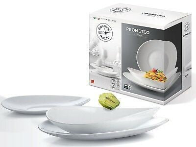 Piatti Tavola 18 Pezzi Bormioli Prometeo Set 6 Persone
