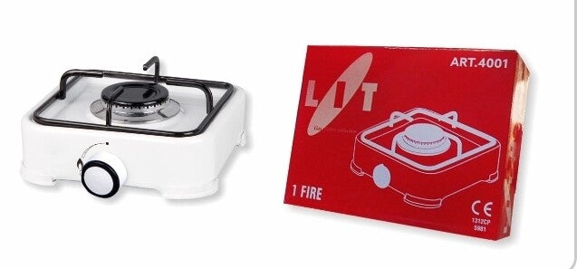 Fornello Gas GPL Fornellino da Campeggio Cucina Portatile 1 2 3 Fuochi e Coperchio