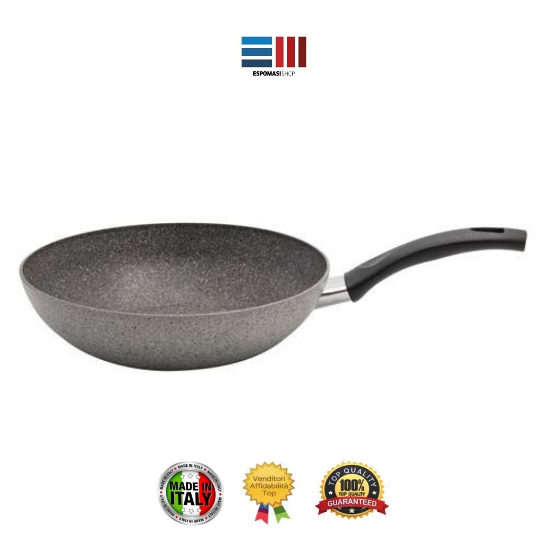 Wok 1 Manico Antiaderente Cortina Granitium Ballarini 28 cm