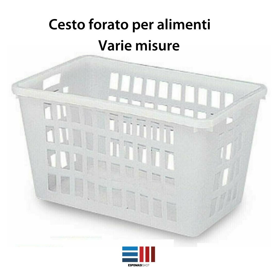 Cesto Forato Aperto per Alimenti e Bucato Varie Misure