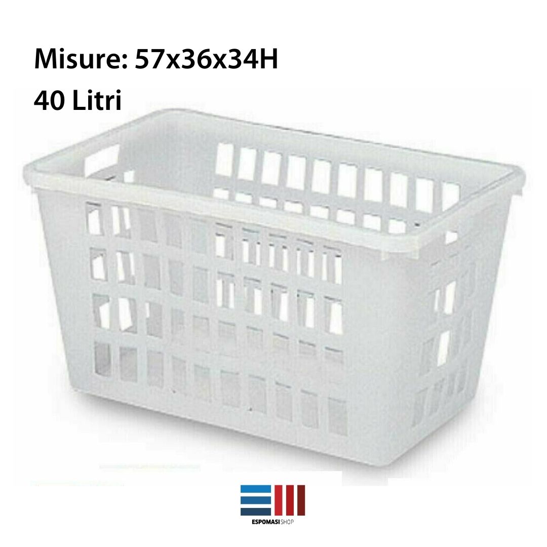 Cesto Forato Aperto per Alimenti e Bucato Varie Misure