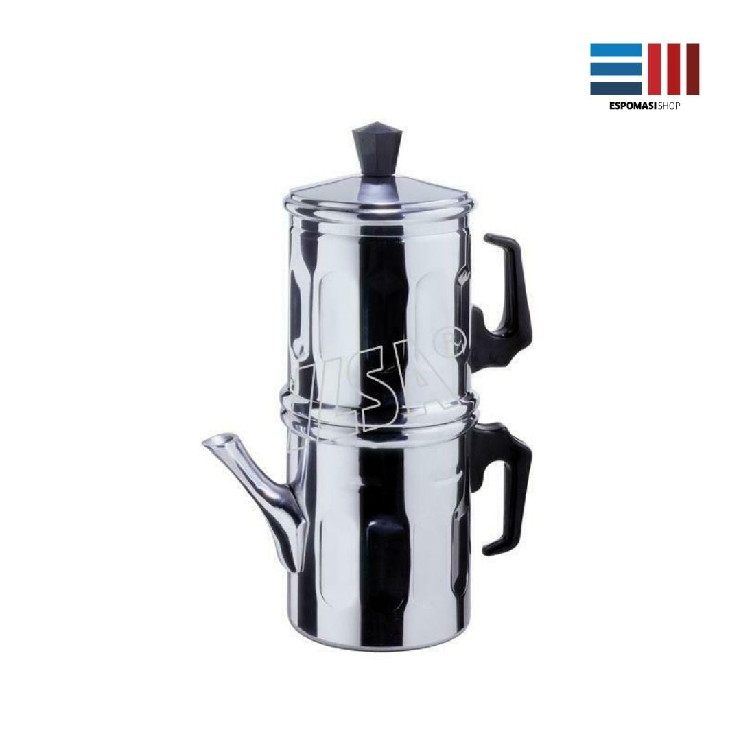 Caffettiera Napoletana Diamante Ilsa Alluminio Ideale anche per Orzo