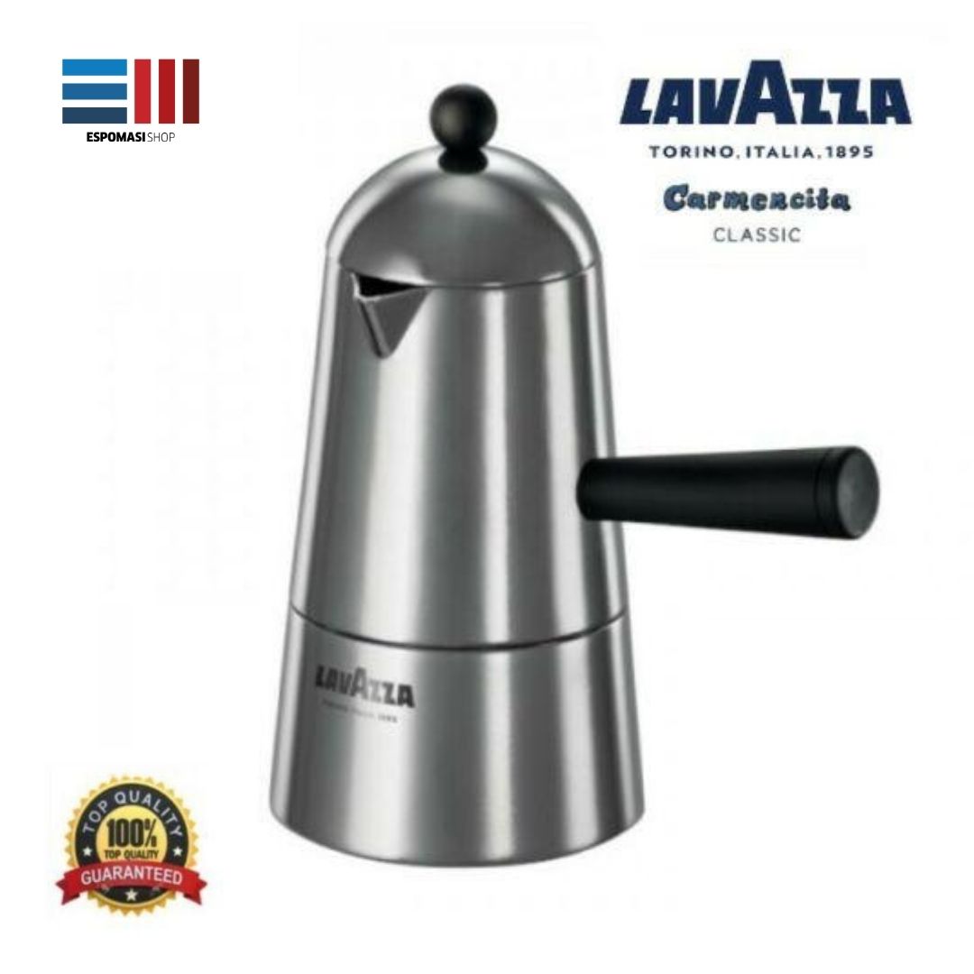 Lavazza Caffettiera Carmencita in Alluminio - Icona di Design e Tradizione Italiana